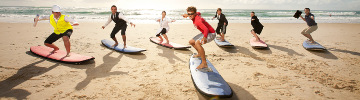 Gold Coast Surfing - Photo Courtesy of Tourism Queensland